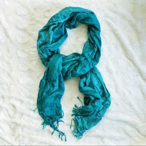 Turquoise ombré scarf